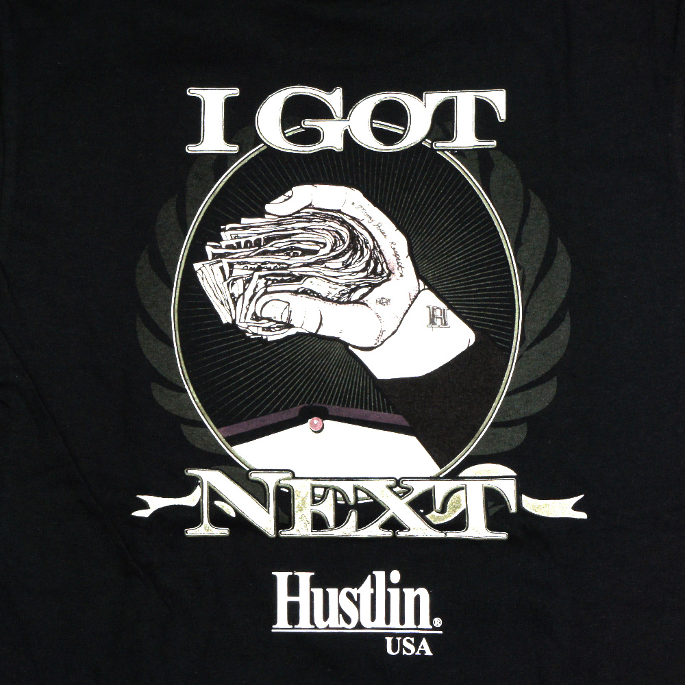  HUSTLIN ハスリン IGB01 Tシャツ/ブラック