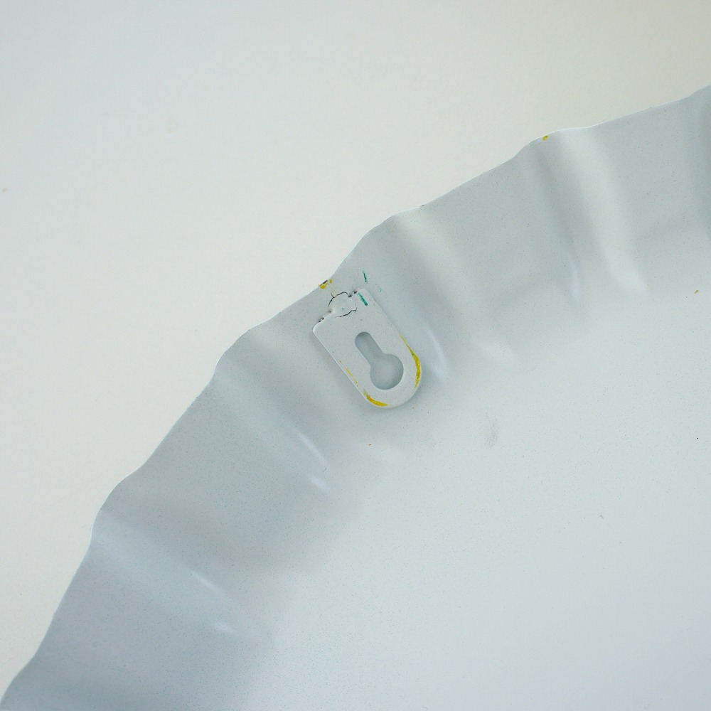  王冠型プレート ブリキ壁掛け看板 1664（黄）