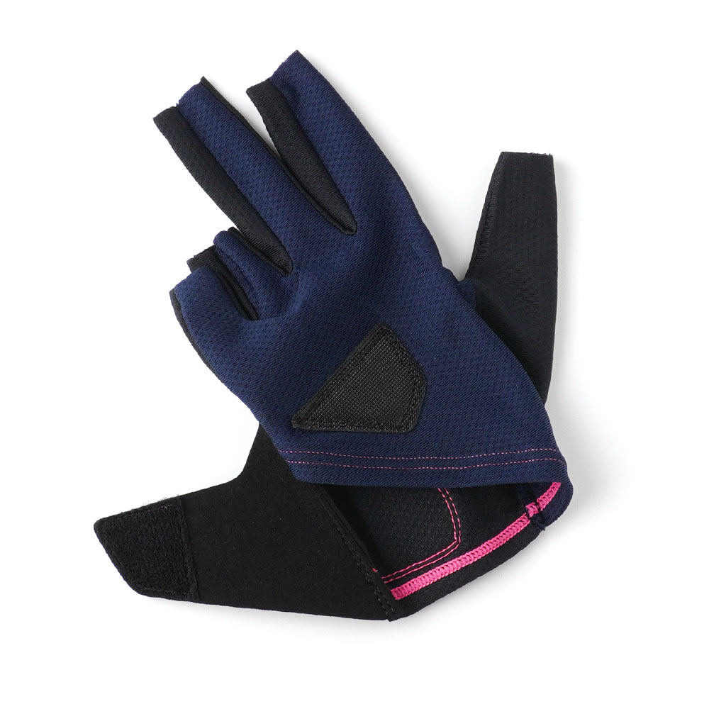  【メール便可】 スリーセカンズ グローブ 5FG ネイビー/ネオンピンク 各種