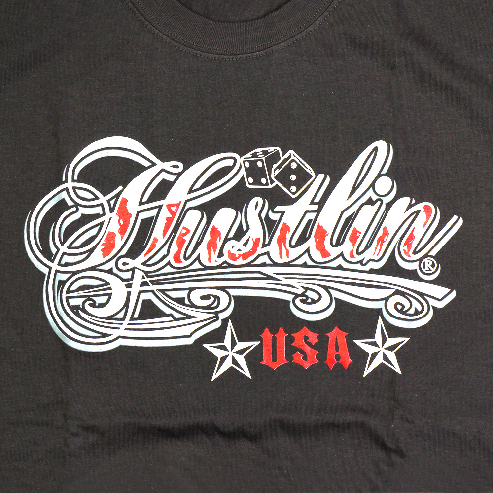  HUSTLIN ハスリンPGA01 Tシャツ/グレー