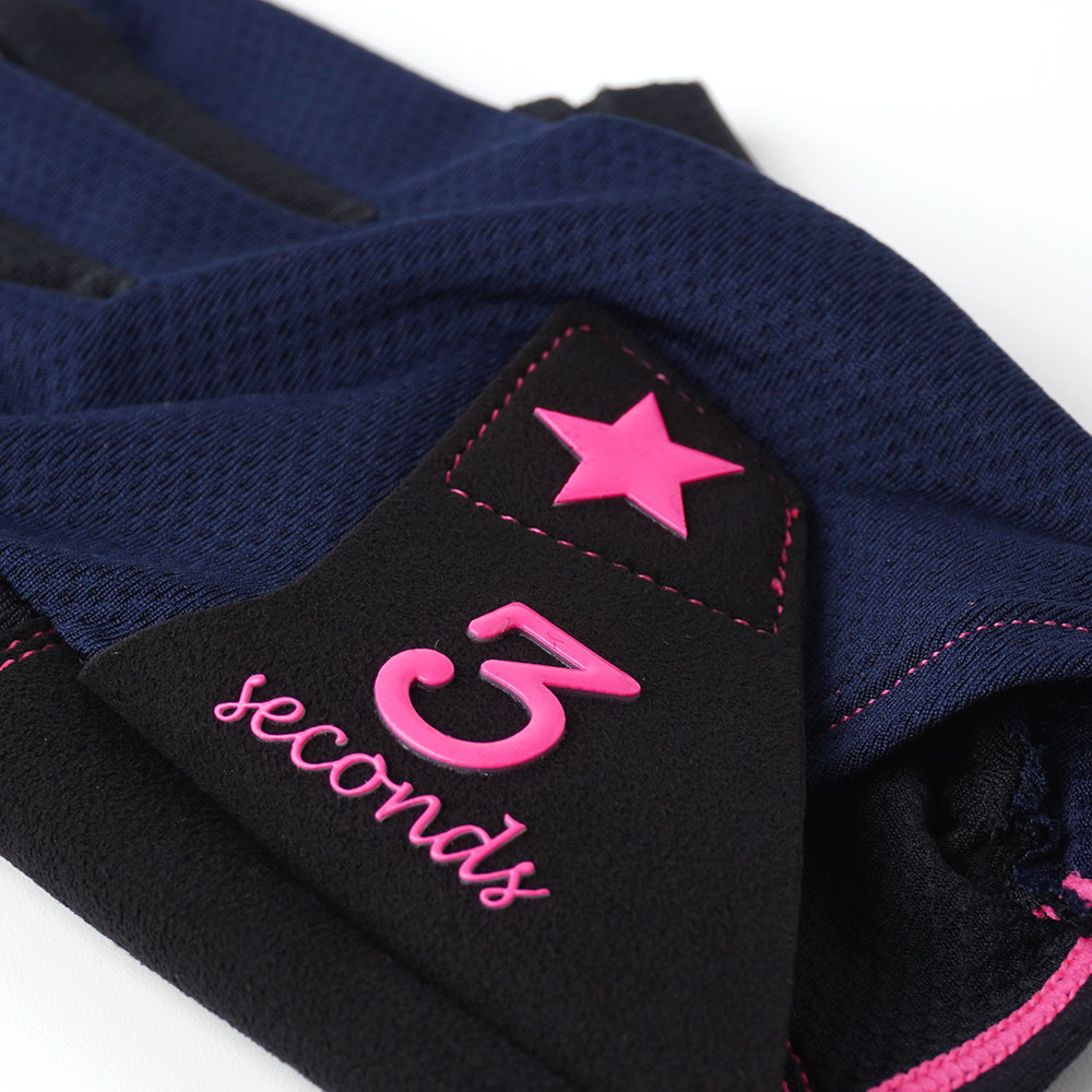  【メール便可】 スリーセカンズ グローブ 5FG ネイビー/ネオンピンク 各種